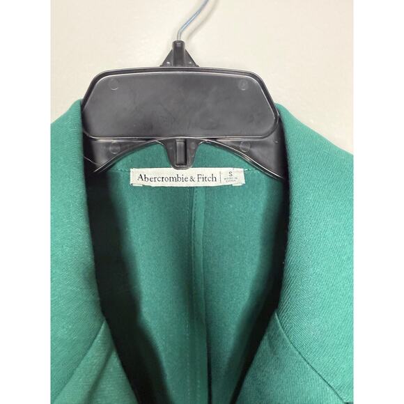 Abercrombie & Fitch Green Long Sleeve Blazer Mini Dress – Cutout Waist, Sz Small - Picture 6 of 6